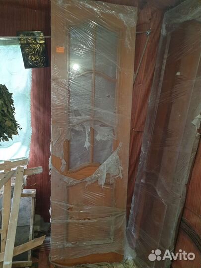 Дверь из массива сосны шпонированная