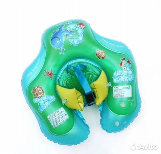 Надувной безопасный плавательный круг детский