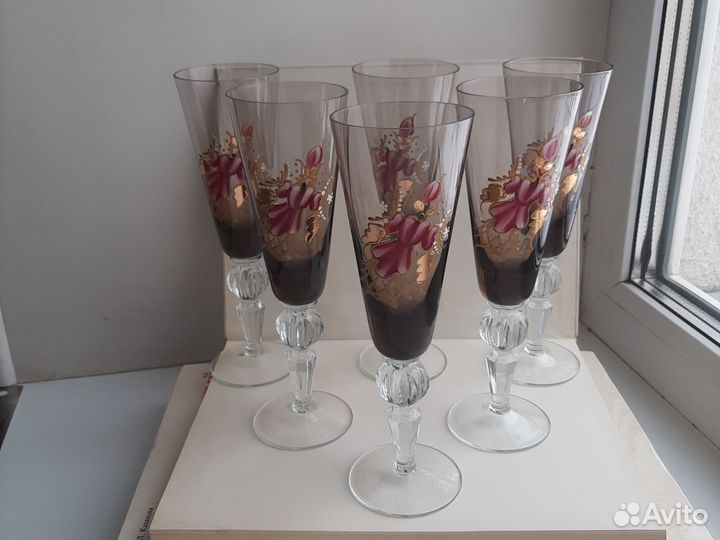 Фужеры хрустальные Суздаль