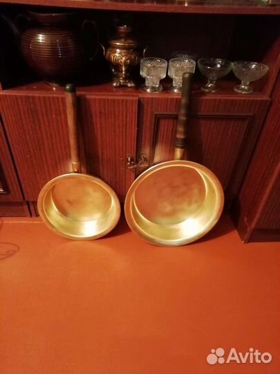 Тазики медные с ручками