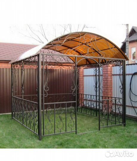 Беседки металлические с элементами ковки