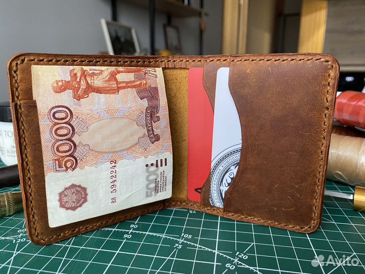 Кошелек мужской кожаный