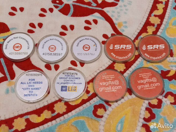 Жетоны метро Дели (Индия)