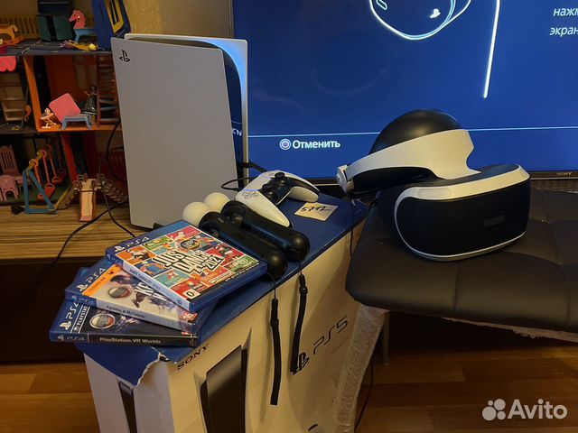 sony playstation с очками виртуальной реальности