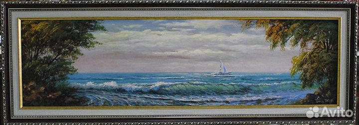 Картина. Родные просторы. Масло Холст