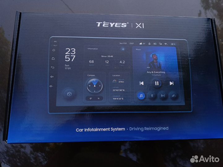 Магнитола teyes 2 din android 9 дюймов LADA vesta