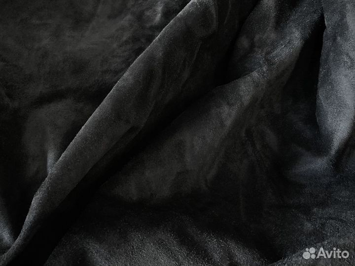 Шикарная кожа. Люкс. Натуральная шкура. Чёрная