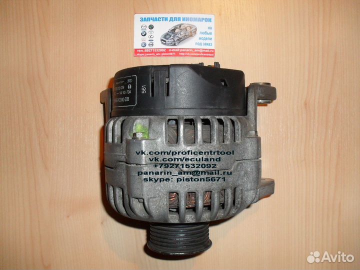 Генераторы для иномарок ассортимент