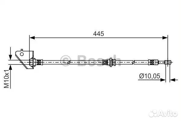 Шланг тормозной hyundai tucson 04/KIA sportage 04