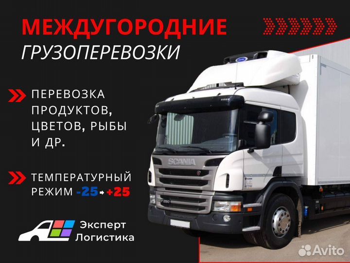 Рефрижератор - грузоперевозки межгород от 300 км