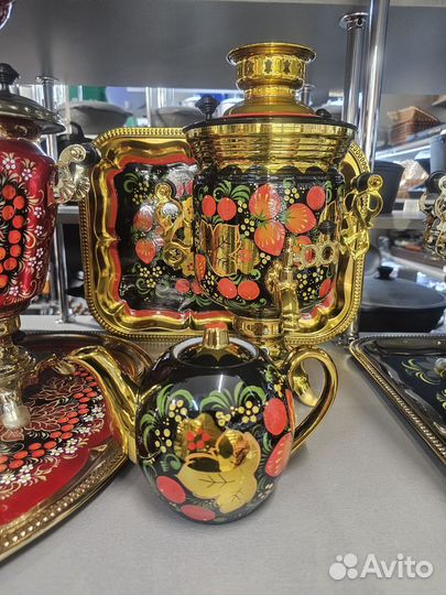 Самовар электрический расписной с автоотключением