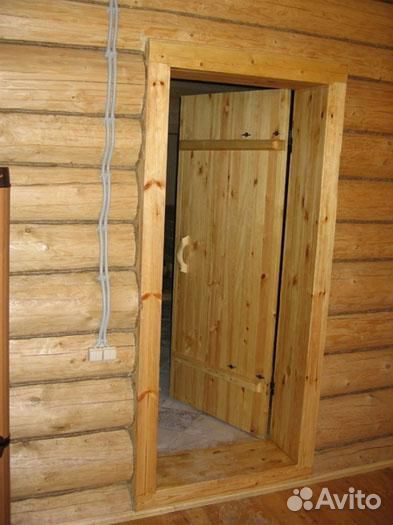 Двери деревянные в баню