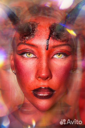 Грим на Хэллоуин, макияж, аква-грим