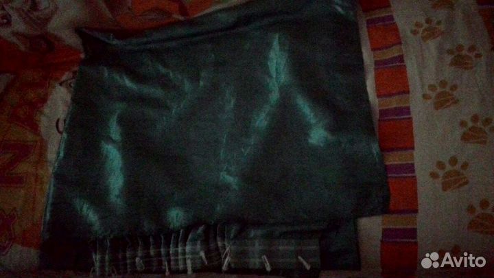 Шторы изумрудные