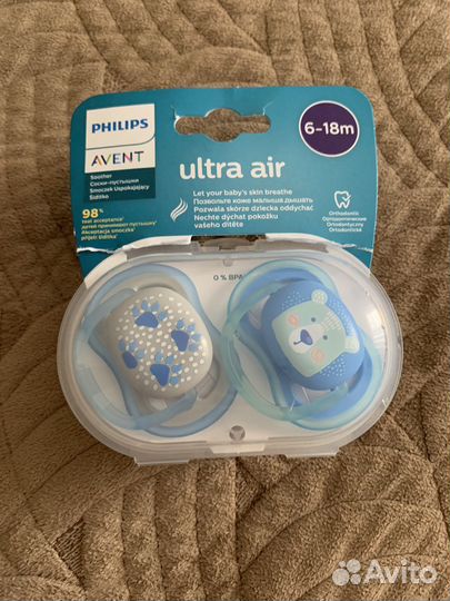 Соска пустышка avent 6 18