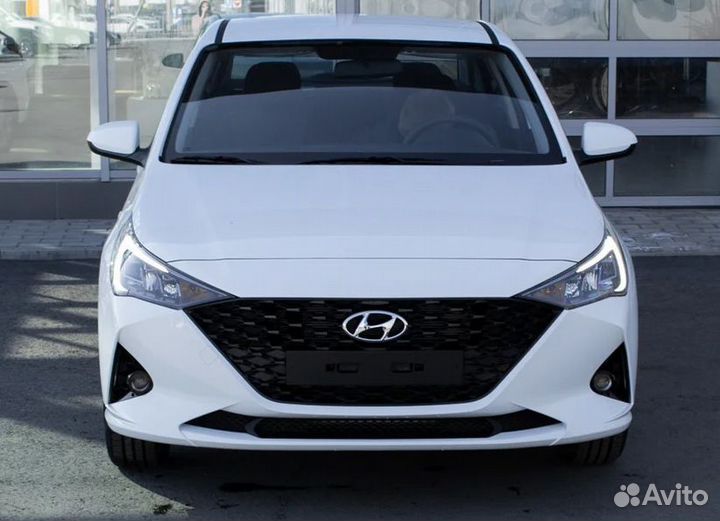 Бампер передний Хендай Солярис 2 с 2020 белый PGU