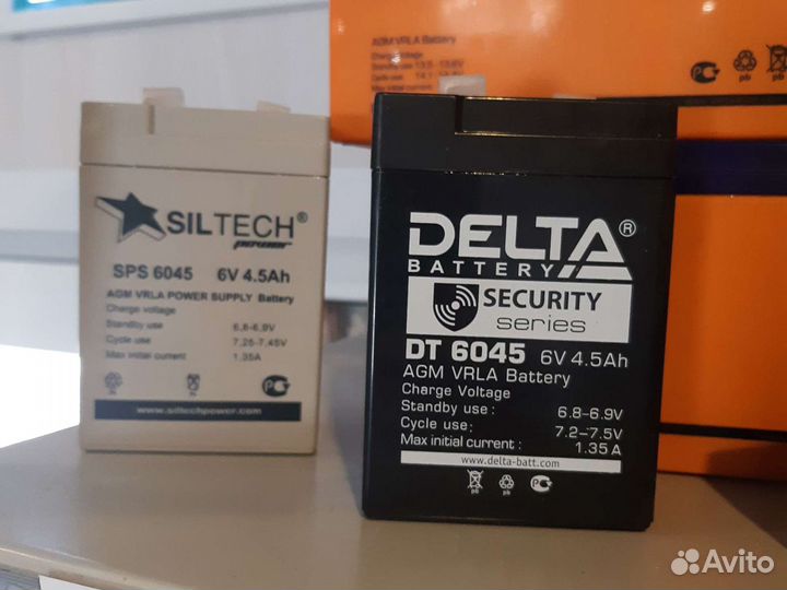 Аккумулятор delta DT-6045 (6V4.5A) д70ш47в107