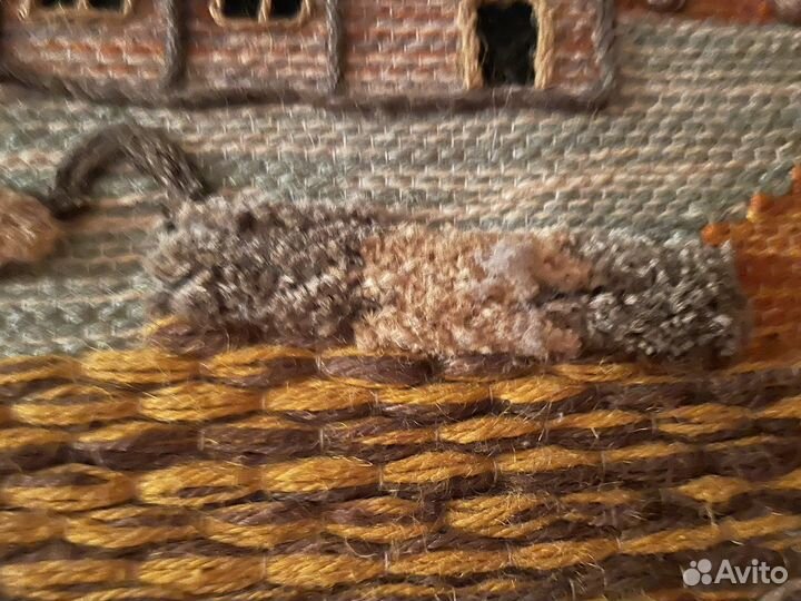 Картина тканая из джута Индия