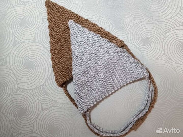 Шапка Эльф (подарок шарф) вязаная новая