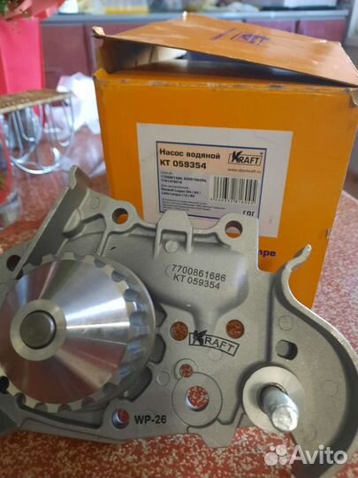 Помпа renault logan