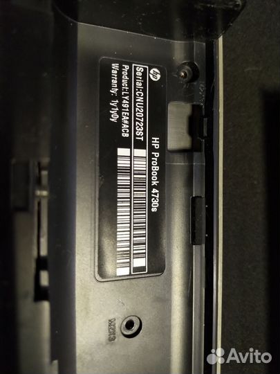 Ноутбук HP ProBook 4730 не вкл