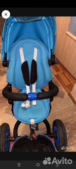 Трёхколёсный велосипед с родительской ручкой