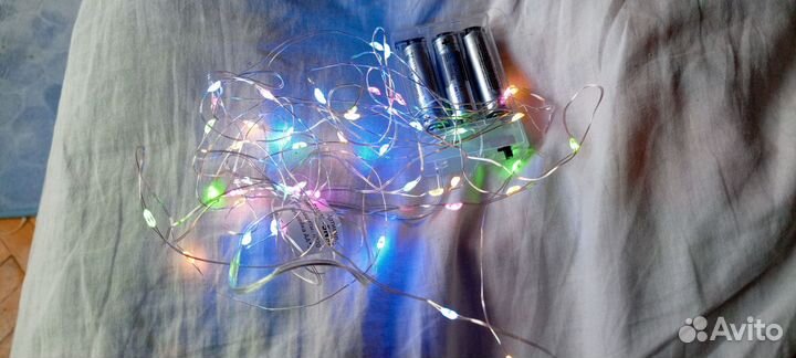 Гирлянда с коробкой, без батареек