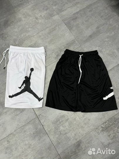 Шорты Nike Air jordan белые/Чëрные