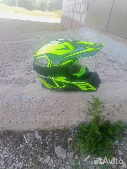 Кроссовый шлем с очками