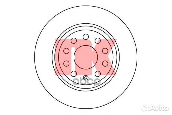 Диск тормозной VW Passat 05- 2047133 Nk