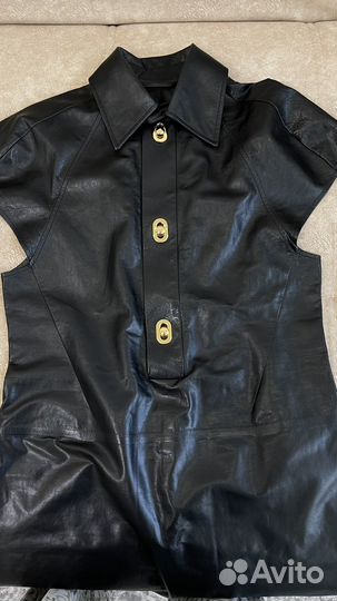 Кожаное платье