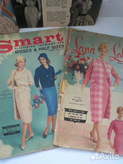 Редкие, винтажные журналы мод 50 гг