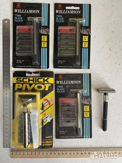 Бритвенный станок с лезвиями времён СССР новый