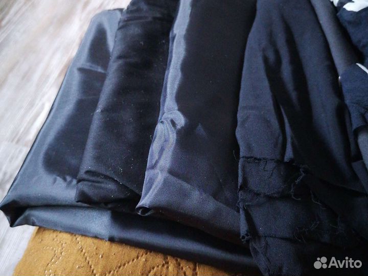 Отрез ткани крепдешин СССР хлопок