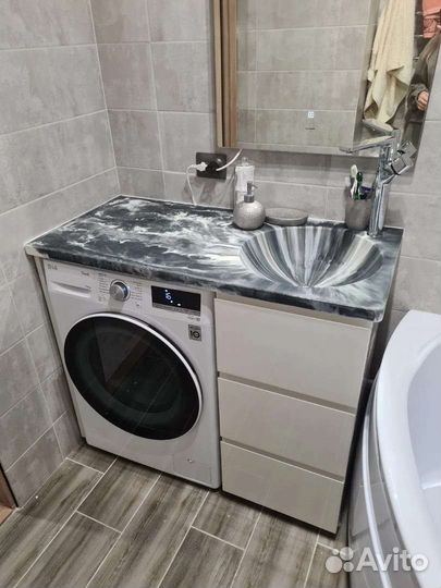 Изготовление столешниц из композитного мрамора