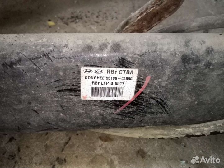 Задняя балка Киа Рио Hyundai Solaris 2011-2017