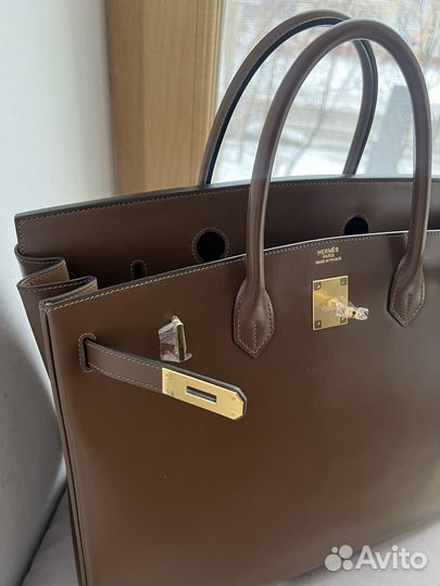 Сумка Hermes Birkin 40 box bronze dore