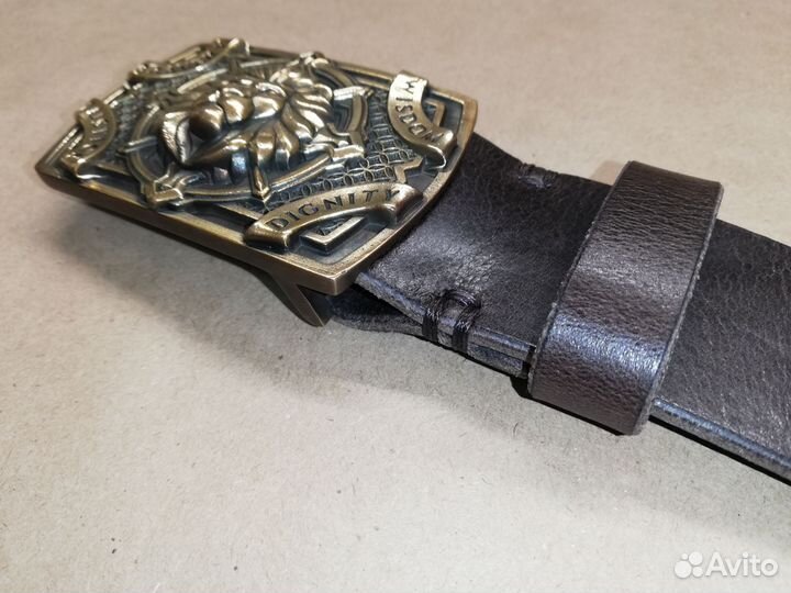 Кожаный ремень ручной работы Thunder