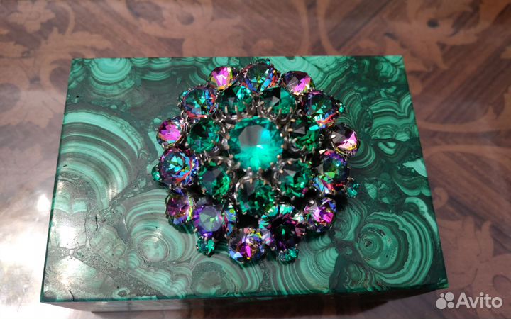 Брошь винтажная чехия