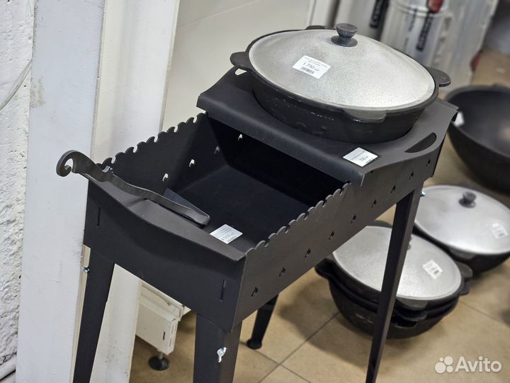 Мангал со съемными ножками 3 мм металл