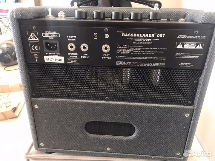 Продам ламповый комбик, Fender bassbreaker 007