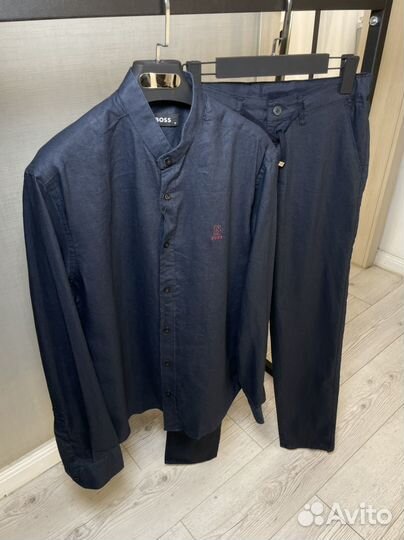 Льняной костюм Boss