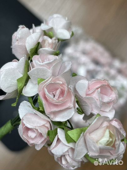 Бумажные цветы для скрапбукинга