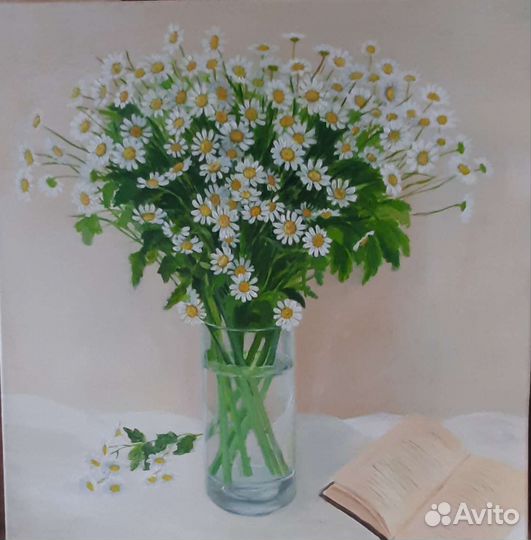 Картина маслом на холсте цветы