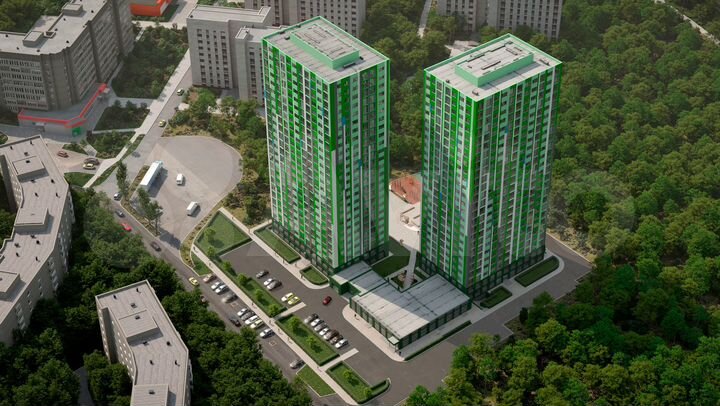 2-к. квартира, 58,2 м², 12/25 эт.