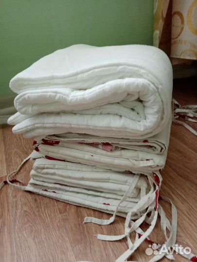 Бортики, одеяло, подушка, комплект постельного