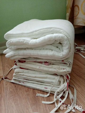 Бортики, одеяло, подушка, комплект постельного