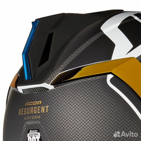 Icon Airform Speedfin Black Blue спойлер для шлема