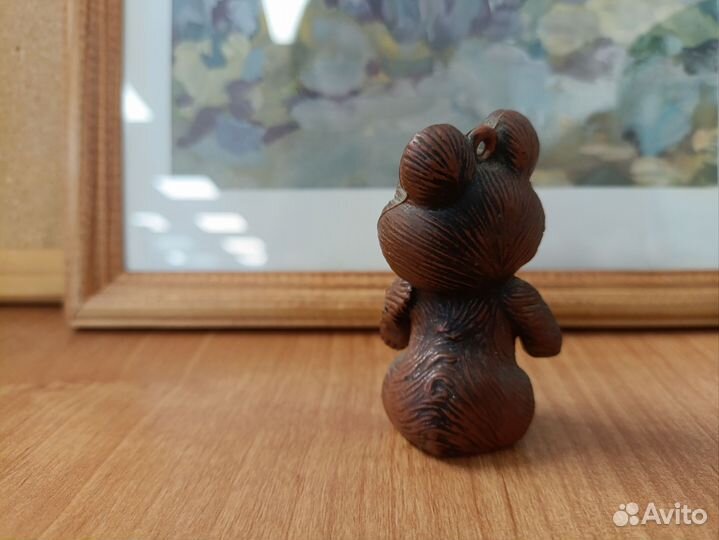 Олимпийский мишка брелок винтаж СССР