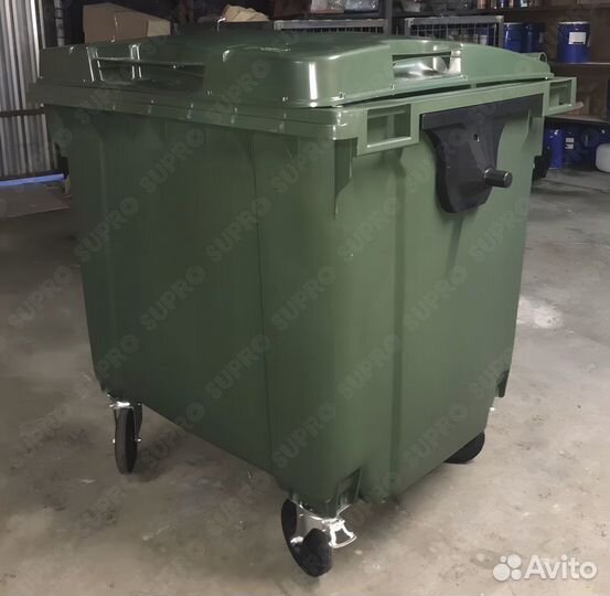 Пластиковый контейнер для мусора 1100л Ш2038